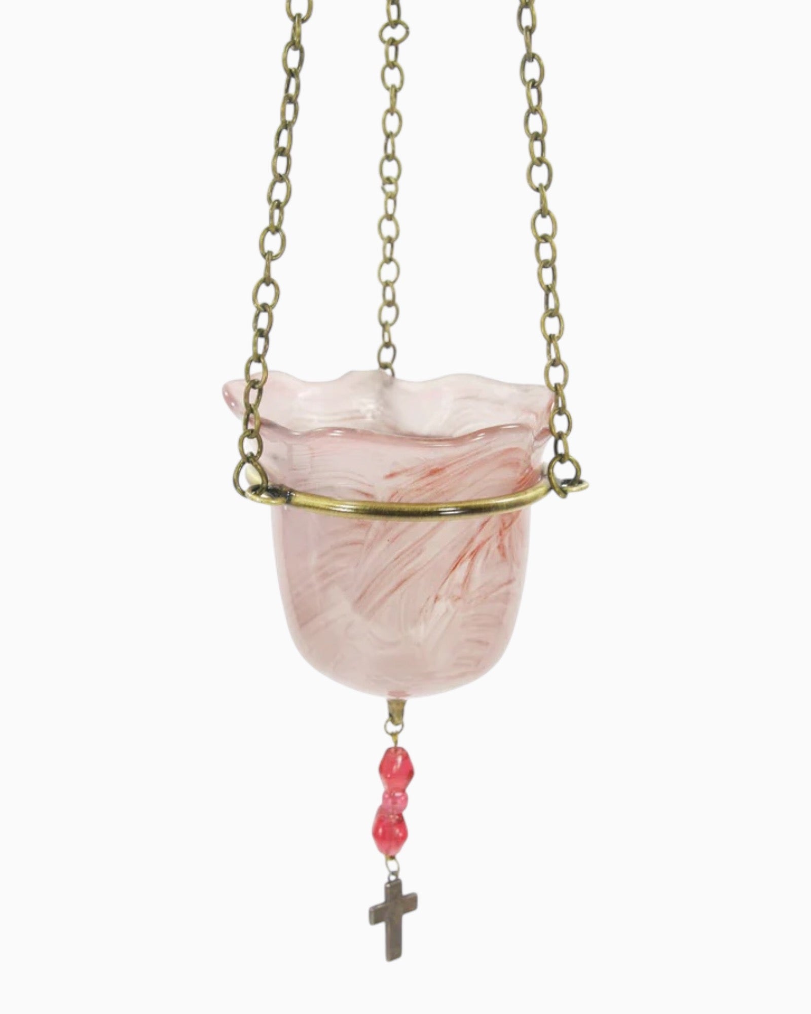 Hanging Vigil Lamp from Blown Glass